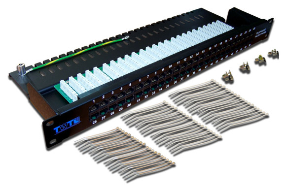 Патч-панель Lanmaster TWT-PP50TEL45 19" 1U 50xRJ45 кат.3 UTP Патч-панель Lanmaster TWT-PP50TEL45 19" 1U 50xRJ45 кат.3 UTP