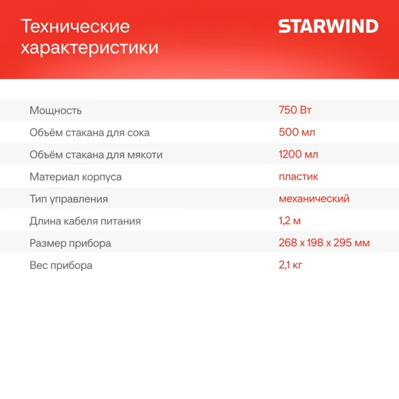 Соковыжималка центробежная Starwind SJ2326 750Вт рез.сок.:500мл. бирюзовый/бирюзовый Соковыжималка центробежная Starwind SJ2326 750Вт рез.сок.:500мл. бирюзовый/бирюзовый