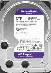 Жесткий диск WD SATA-III 6TB WD64PURZ Surveillance Purple (5400rpm) 256Mb 3.5" Жесткий диск WD SATA-III 6TB WD64PURZ Surveillance Purple (5400rpm) 256Mb 3.5"