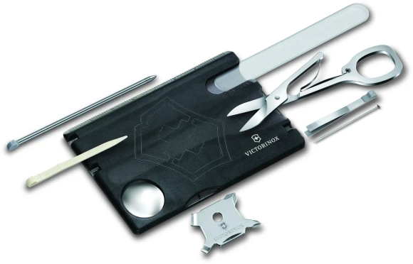 Швейцарская карта Victorinox Swiss Card Nailcare (0.7240.T3) черный полупрозрачный коробка подарочная Швейцарская карта Victorinox Swiss Card Nailcare (0.7240.T3) черный полупрозрачный коробка подарочная