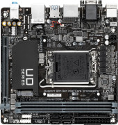 Материнская плата Gigabyte H610I DDR4 Soc-1700 Intel H610 2xDDR4 mini-ITX AC`97 8ch(7.1) GbLAN+VGA+HDMI+DP Материнская плата Gigabyte H610I DDR4 Soc-1700 Intel H610 2xDDR4 mini-ITX AC`97 8ch(7.1) GbLAN+VGA+HDMI+DP