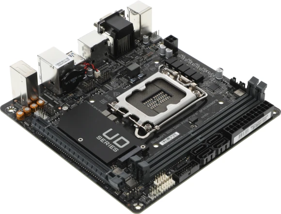 Материнская плата Gigabyte H610I DDR4 Soc-1700 Intel H610 2xDDR4 mini-ITX AC`97 8ch(7.1) GbLAN+VGA+HDMI+DP Материнская плата Gigabyte H610I DDR4 Soc-1700 Intel H610 2xDDR4 mini-ITX AC`97 8ch(7.1) GbLAN+VGA+HDMI+DP