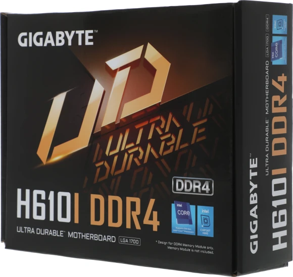 Материнская плата Gigabyte H610I DDR4 Soc-1700 Intel H610 2xDDR4 mini-ITX AC`97 8ch(7.1) GbLAN+VGA+HDMI+DP Материнская плата Gigabyte H610I DDR4 Soc-1700 Intel H610 2xDDR4 mini-ITX AC`97 8ch(7.1) GbLAN+VGA+HDMI+DP
