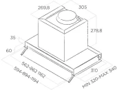 Вытяжка встраиваемая Elica Boxin LX/IX/A/90 нержавеющая сталь управление: поворотные переключатели (1 мотор) Вытяжка встраиваемая Elica Boxin LX/IX/A/90 нержавеющая сталь управление: поворотные переключатели (1 мотор)