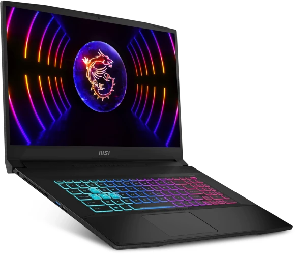 Ноутбук MSI Katana 17 B13VEK-1621XRUY Core i5 13420H 8Gb SSD512Gb NVIDIA GeForce RTX4050 6Gb 17.3" IPS FHD (1920x1080) без ОС black WiFi BT Cam (9S7-17L541-1621)