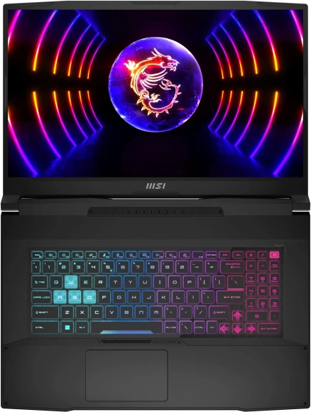 Ноутбук MSI Katana 17 B13VEK-1621XRUY Core i5 13420H 8Gb SSD512Gb NVIDIA GeForce RTX4050 6Gb 17.3" IPS FHD (1920x1080) без ОС black WiFi BT Cam (9S7-17L541-1621)