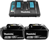 Батарея аккумуляторная Makita BL1850Bx2 LXT 18В 5Ач Li-Ion (З/У в компл.) (191L75-3) Батарея аккумуляторная Makita BL1850Bx2 LXT 18В 5Ач Li-Ion (З/У в компл.) (191L75-3)