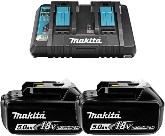 Батарея аккумуляторная Makita BL1850Bx2 LXT 18В 5Ач Li-Ion (З/У в компл.) (191L75-3)