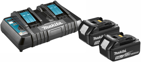 Батарея аккумуляторная Makita BL1850Bx2 LXT 18В 5Ач Li-Ion (З/У в компл.) (191L75-3)