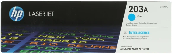 Картридж лазерный HP 203A CF541A голубой бар.в компл. (1300стр.) для HP M254/280/281