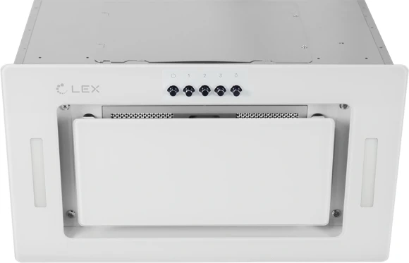 Вытяжка встраиваемая Lex GS Bloc G 600 WH белый управление: кнопочное (1 мотор)