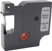 Картридж ленточный Cactus CS-D1-40910 40910 черный на прозрачном 9x7 для Dymo LM 160, 210D, 280, PnP, 420P, 500 TS; Rhino Pro 6000, 5200, 4200 без чипа