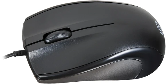 Мышь Оклик 185M черный оптическая 1200dpi USB для ноутбука 3but (945606)