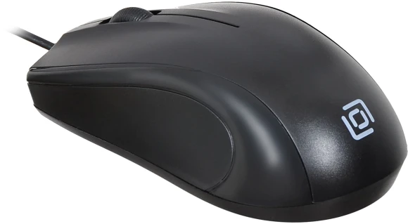 Мышь Оклик 185M черный оптическая 1200dpi USB для ноутбука 3but (945606)