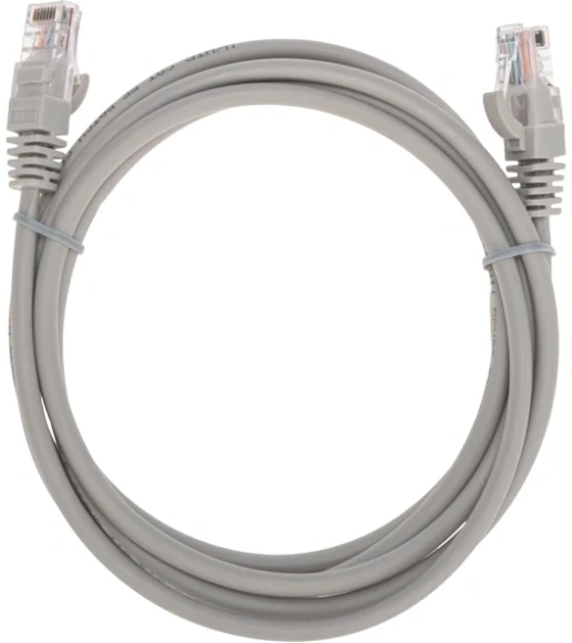 Патч-корд Rexant 02-0100-2 U/UTP RJ-45 вил. кат.5E 2м серый LSZH