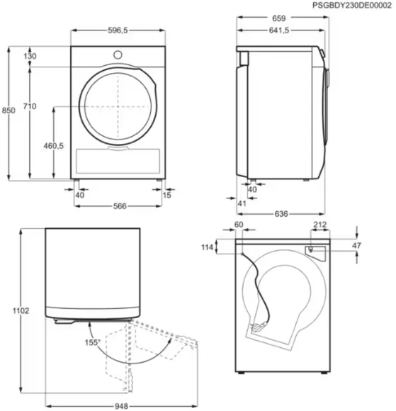 Сушильная машина Electrolux EW9D587KCE пан.англ. макс.загр.:8кг белый Сушильная машина Electrolux EW9D587KCE пан.англ. макс.загр.:8кг белый
