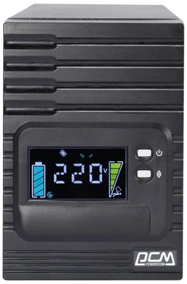 Источник бесперебойного питания Powercom Smart King Pro+ SPT-1000-II LCD 800Вт 1000ВА черный
