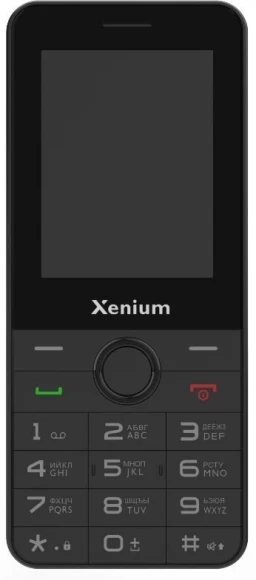 Мобильный телефон XENIUM X240 черный моноблок 2Sim 2.4" 240x320 Nucleus 0.3Mpix GSM900/1800 MP3 FM microSD max32Gb