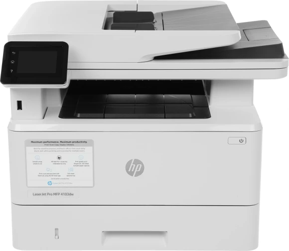 МФУ лазерный HP LaserJet Pro 4103dw (2Z627A) A4 Duplex Net WiFi белый
