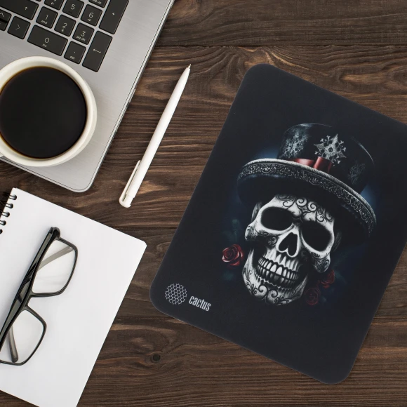 Коврик для мыши Cactus Scull рисунок 250x200x3мм (CS-MP-D05S)