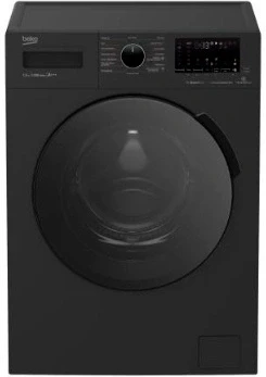 Стиральная машина Beko WSPE7H616A класс: A загр.фронтальная макс.:7.5кг антрацит инвертор