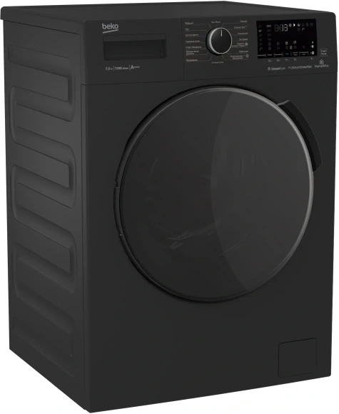 Стиральная машина Beko WSPE7H616A класс: A загр.фронтальная макс.:7.5кг антрацит инвертор