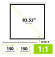 Экран Cactus 84" 150x150см Wallscreen CS-PSW-150x150 1:1 настенно-потолочный рулонный белый