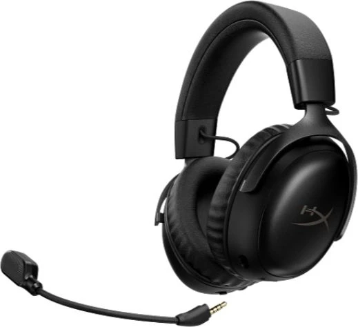 Наушники с микрофоном HyperX Cloud III S Wireless черный/красный 0.5м мониторные BT оголовье (A59Z0AA)