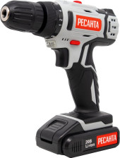 Дрель-шуруповерт Ресанта ДА-20-2ЛК аккум. патрон:быстрозажимной (кейс в комплекте) (75/14/11) Дрель-шуруповерт Ресанта ДА-20-2ЛК аккум. патрон:быстрозажимной (кейс в комплекте) (75/14/11)