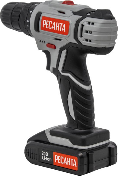 Дрель-шуруповерт Ресанта ДА-20-2ЛК аккум. патрон:быстрозажимной (кейс в комплекте) (75/14/11) Дрель-шуруповерт Ресанта ДА-20-2ЛК аккум. патрон:быстрозажимной (кейс в комплекте) (75/14/11)