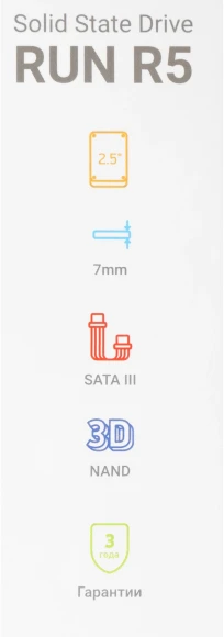 Накопитель SSD Digma SATA-III 4TB DGSR2004TR53T Run R5 2.5"