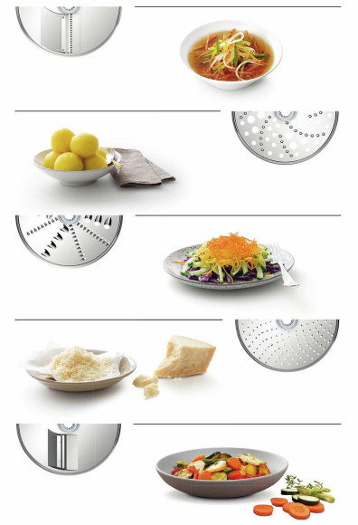 Комплект насадок Bosch VeggieLove для кухонных комбайнов