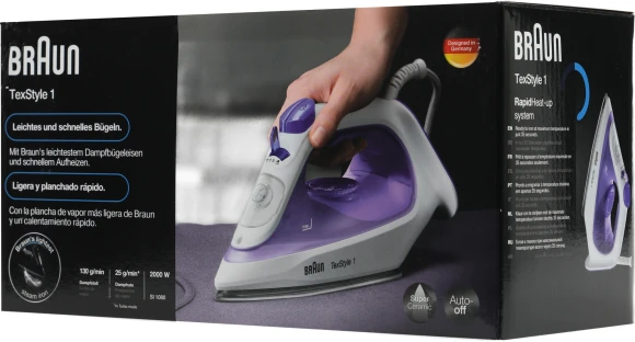 Утюг Braun SI1080VI 2000Вт фиолетовый/белый