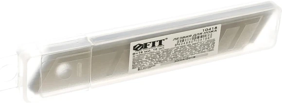 Лезвие FIT 10418 18мм лезв.10шт серебристый Лезвие FIT 10418 18мм лезв.10шт серебристый