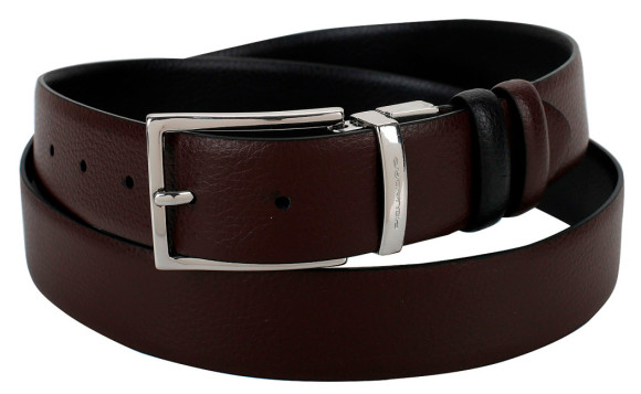 Ремень мужской Piquadro Modus CU4209MO/NM регулир. 125х3.5см черный/коричневый натур.кожа