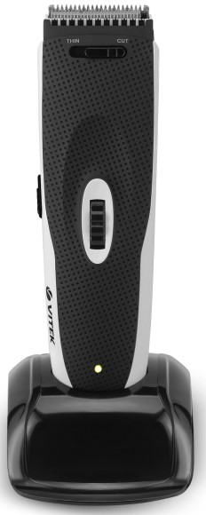 Машинка для стрижки Vitek VT-1355 белый (насадок в компл:2шт)