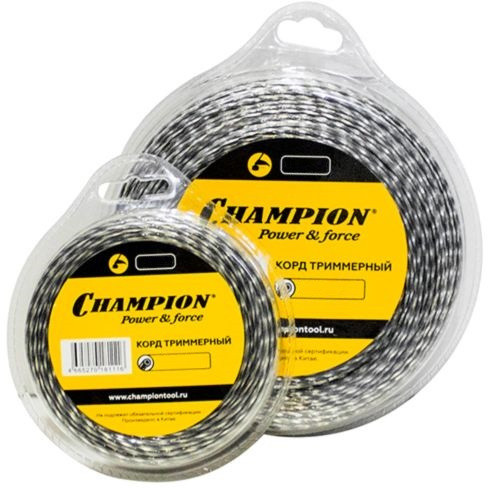 Леска для садовых триммеров Champion C7001 d=1.6мм L=15м
