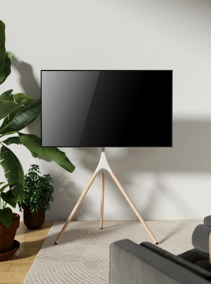 Подставка для телевизора Cactus CS-ST1246WTBCH белый/береза 45"-65" макс.32кг напольный Подставка для телевизора Cactus CS-ST1246WTBCH белый/береза 45"-65" макс.32кг напольный