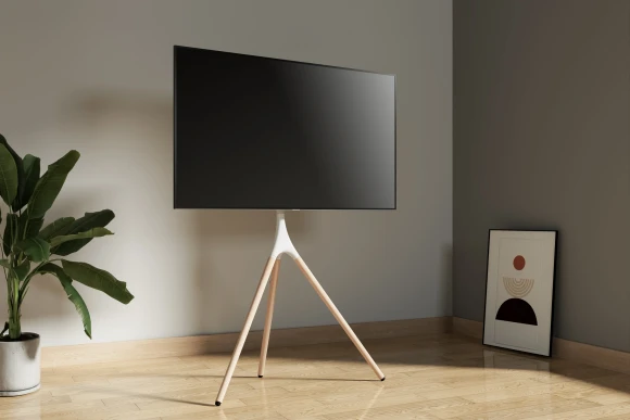 Подставка для телевизора Cactus CS-ST1246WTBCH белый/береза 45"-65" макс.32кг напольный Подставка для телевизора Cactus CS-ST1246WTBCH белый/береза 45"-65" макс.32кг напольный