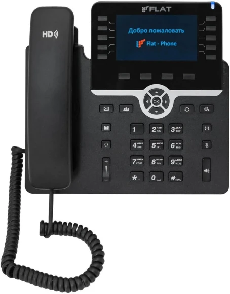 Телефон IP Флат Flat-Phone-B10   черный