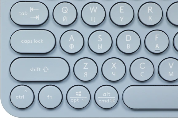 Клавиатура + мышь A4Tech Fstyler FG3200 Air2 клав:синий мышь:синий USB беспроводная slim Multimedia