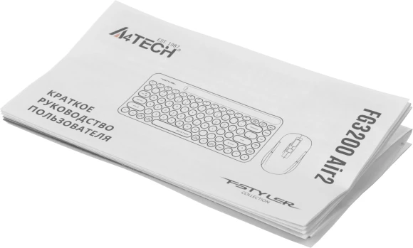 Клавиатура + мышь A4Tech Fstyler FG3200 Air2 клав:синий мышь:синий USB беспроводная slim Multimedia