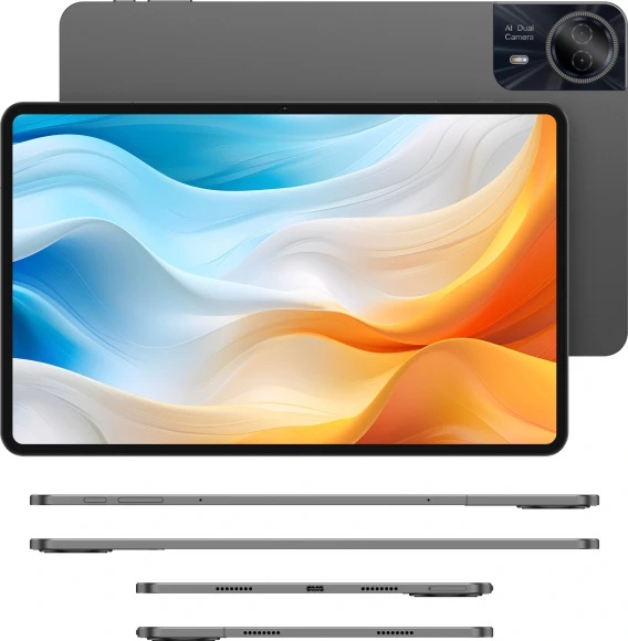 Планшет Teclast T60 Pro Premium set G99 (2.2) 8C RAM8Gb ROM128Gb 12" IPS 2000x1200 4G Android 15 серый 13Mpix 8Mpix BT WiFi microSD 1Tb 8000mAh 13.5hr Планшет Teclast T60 Pro Premium set G99 (2.2) 8C RAM8Gb ROM128Gb 12" IPS 2000x1200 4G Android 15 серый 13Mpix 8Mpix BT WiFi microSD 1Tb 8000mAh 13.5hr