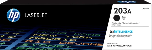 Картридж лазерный HP 203A CF540A черный бар.в компл. (1400стр.) для HP M254/280/281 Картридж лазерный HP 203A CF540A черный бар.в компл. (1400стр.) для HP M254/280/281
