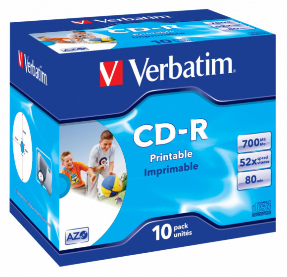 Диск CD-R Verbatim 700Mb 52x Cake Box (25шт) (43352)