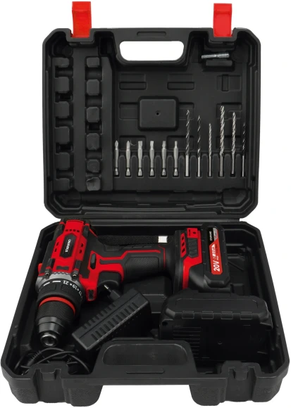 Дрель-шуруповерт Starwind CD20-2.0/2.0hS1 40Вт аккум. патрон:быстрозажимной (кейс в комплекте)