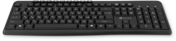 Клавиатура Оклик K225W черный USB беспроводная Multimedia (1875232) Клавиатура Оклик K225W черный USB беспроводная Multimedia (1875232)