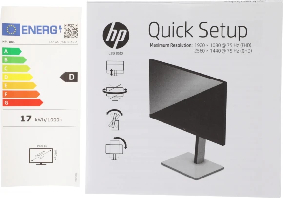 Монитор HP 27" E27 G5 черный IPS LED 16:9 HDMI матовая HAS Piv 300cd 178гр/178гр 1920x1080 75Hz DP FHD USB 6.96кг