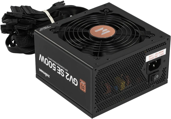 Блок питания Zalman ATX 500W ZM500-GV2SE 80+ bronze (20+4pin) 120mm fan 6xSATA RTL