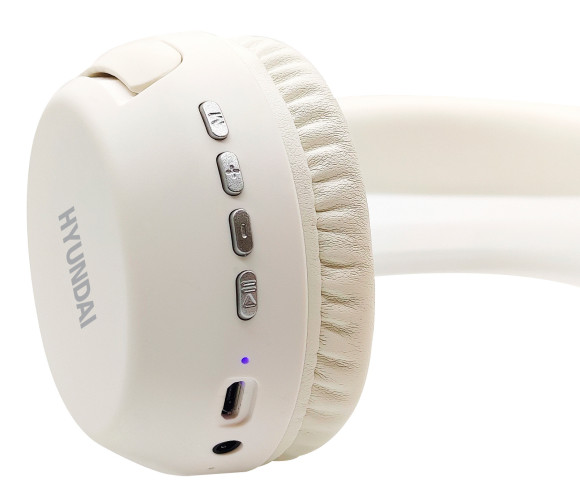 Гарнитура накладные Hyundai H-HP101 белый беспроводные bluetooth оголовье Гарнитура накладные Hyundai H-HP101 белый беспроводные bluetooth оголовье